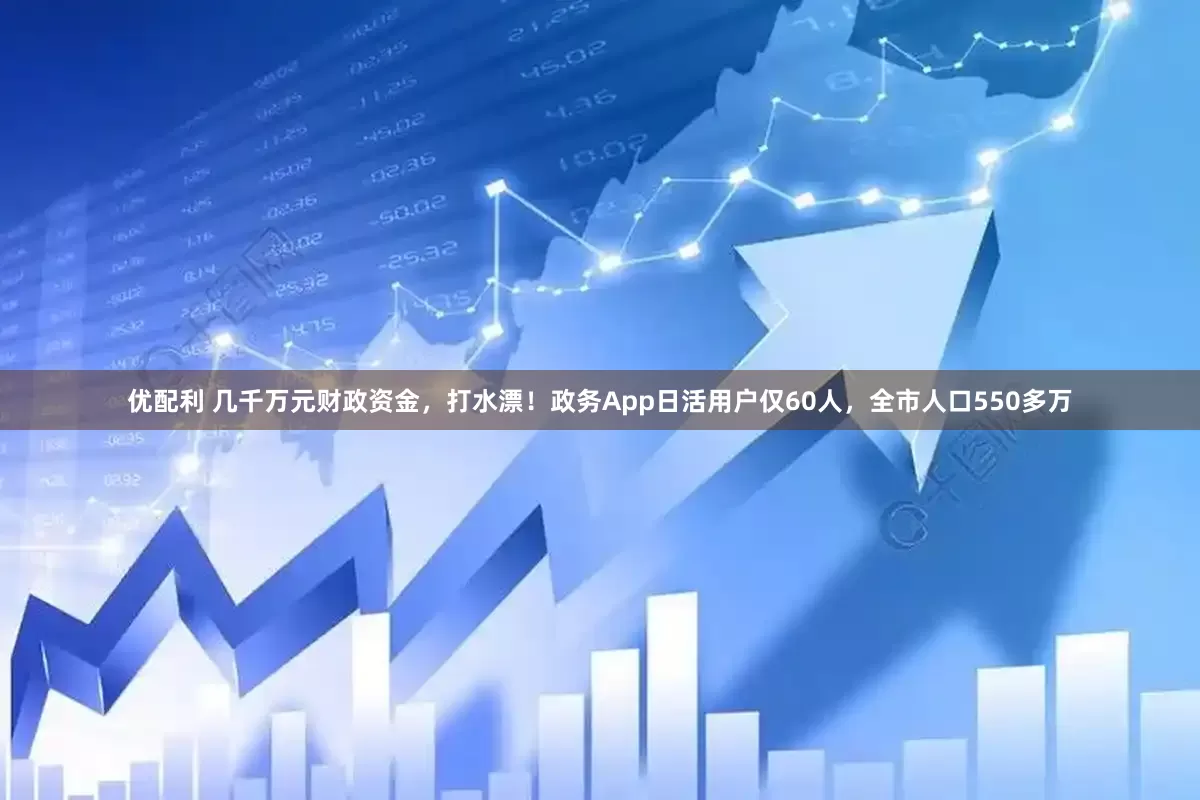 优配利 几千万元财政资金,打水漂!政务App日活用户仅60人,全市人口550多万